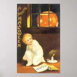 Poster Vintage Thrilling Halloween de Ellen Clapsaddle