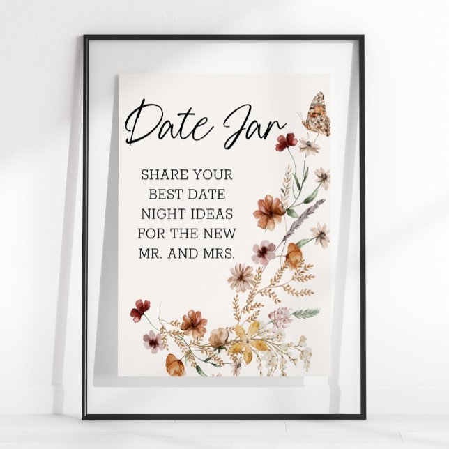 Poster Vintage Tiny Floral Blooms Data Noite (Criador carregado)