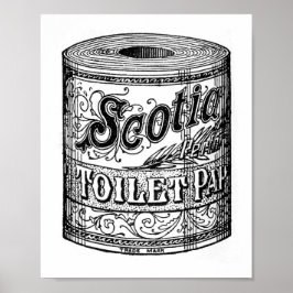 Poster Vintage Toilet Paper