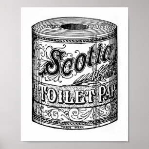 Poster Vintage Toilet Paper