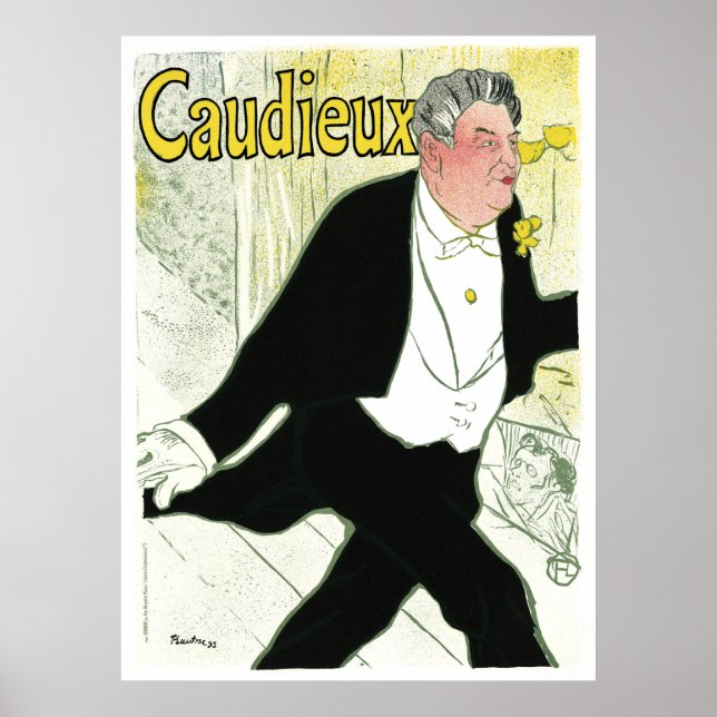 Poster vintage - Toulouse-Lautrec - Caudieux (Frente)