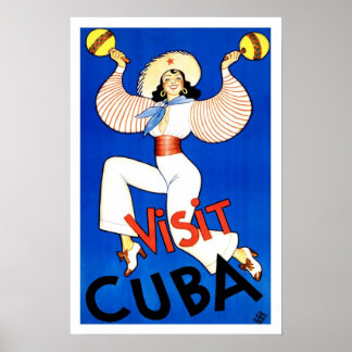 Pôster Vintage travel,Cuba