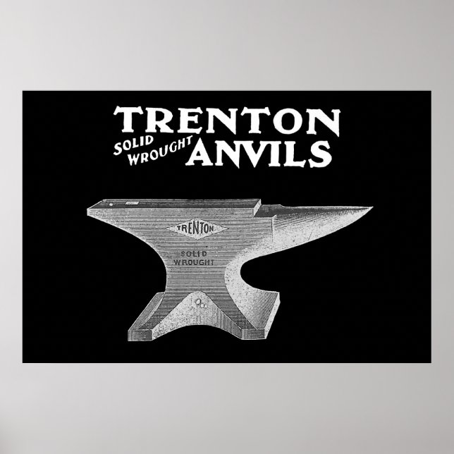Poster Vintage Trenton Anvil Blacksmithing (Frente)