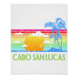 Pôster Vintage Tropical Cabo San Lucas