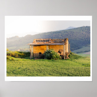 Poster Vintage Tuscan Barn