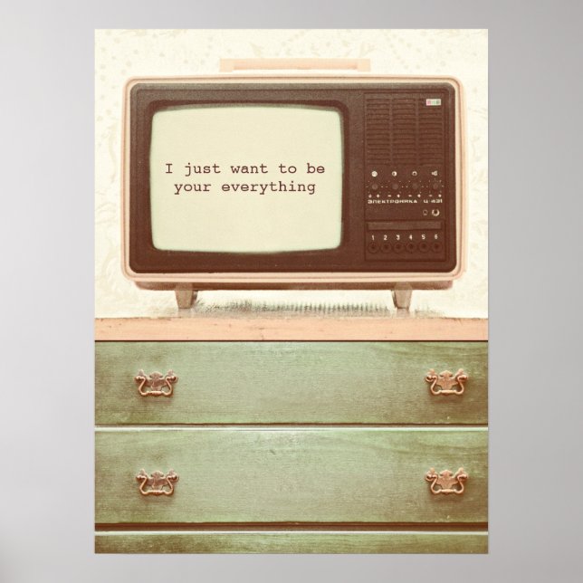 Pôster Vintage TV Star (Frente)