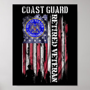 Poster Vintage U.A. Guarda Costeira Americana