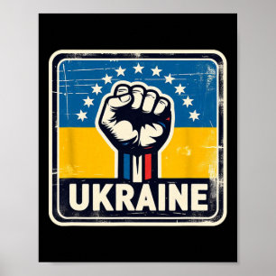 Poster Vintage ucraniano Bynner ventilador bandeira da Uc