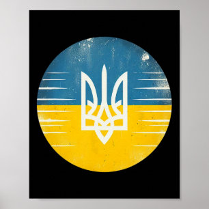 Poster Vintage ucraniano Bynner ventilador bandeira da Uc