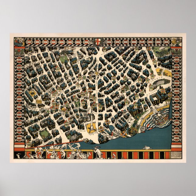 Poster Vintage UK Capital (1915) (Frente)