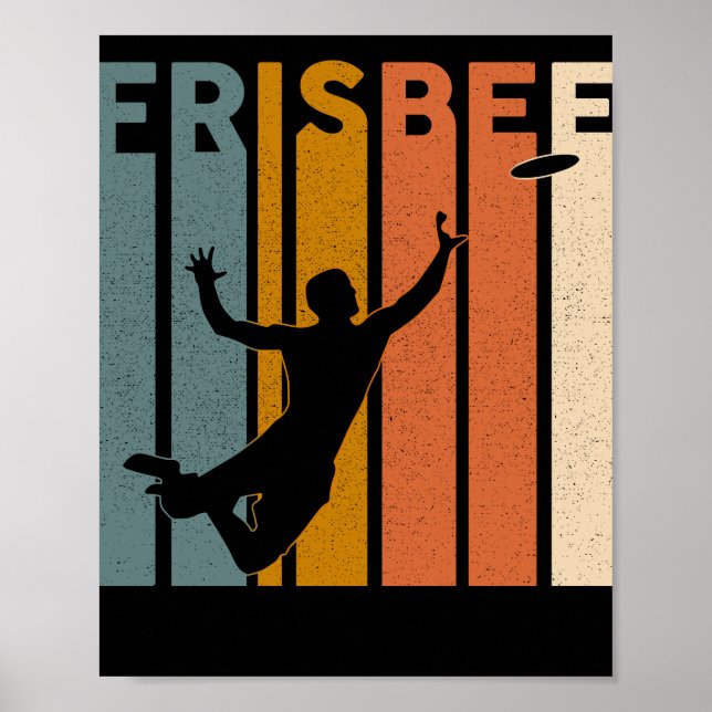 Poster Vintage Ultimate Frisbee Sport Retro (Frente)