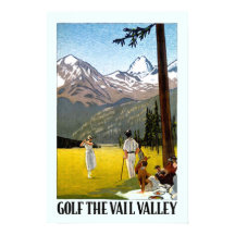 Vintage Vail Valley Golfing Viagem