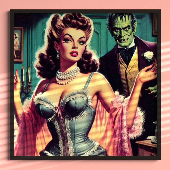 Poster Vintage Vampire Girl (Criador carregado)