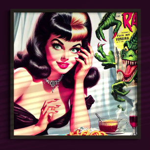 Poster Vintage Vampire Woman