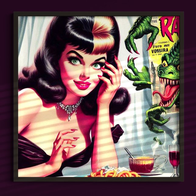 Poster Vintage Vampire Woman (Criador carregado)