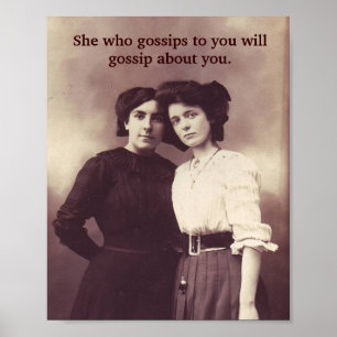 Pôster Vintage, veja o Gossip!