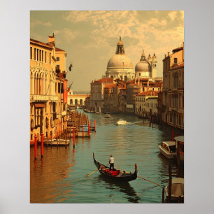 Poster Vintage Veneza: Um Eterno