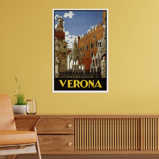 POSTER VINTAGE VERONA ITALY (Sala de Estar 2)