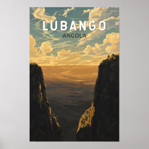 Poster Vintage Viagem de Arte Lubango Angola