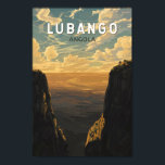 Poster Vintage Viagem de Arte Lubango Angola<br><div class="desc">Design de viagem de vetor retrô de lubango. O Lubango,  Angola,  é uma cidade de inspiração rodeada por montanhas e conhecida pelas suas paisagens dramáticas,  incluindo o icônico Tundavala e o sinuoso Passe Serra da Leba.</div>