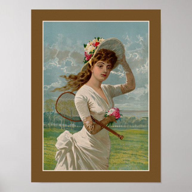 Poster Vintage Victorian tênis (Frente)