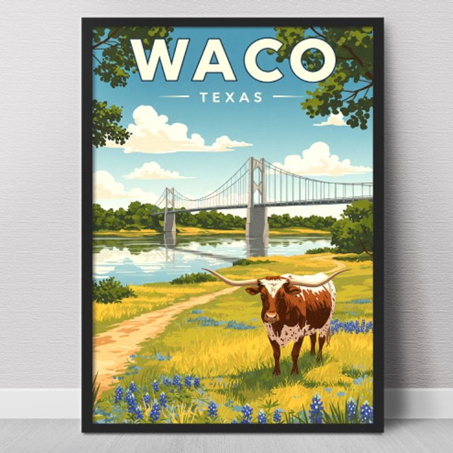 Poster Vintage Waco Texas (Criador carregado)