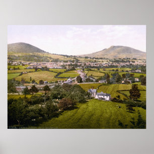 Pôster Vintage Wales, Abergavenny Holy Mountain
