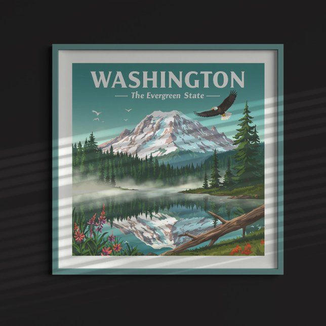 Poster Vintage Washington (Criador carregado)