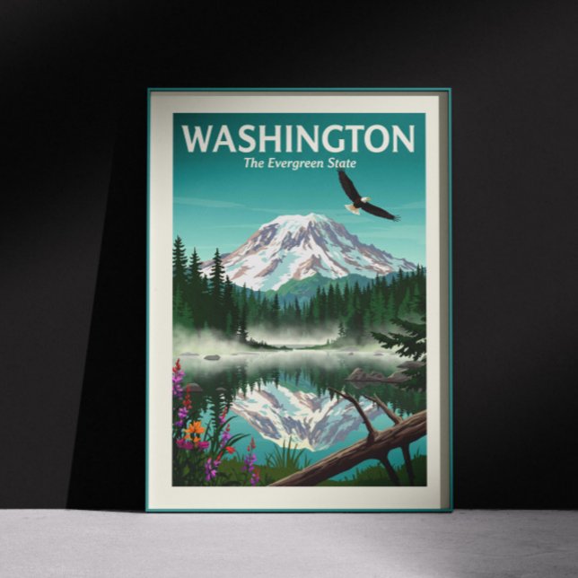 Poster Vintage Washington (Criador carregado)