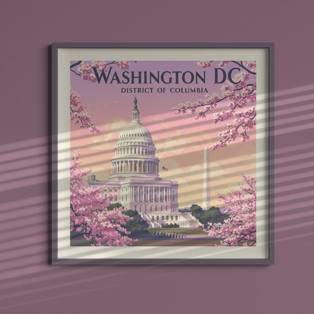 Poster Vintage Washington D.C. (Criador carregado)