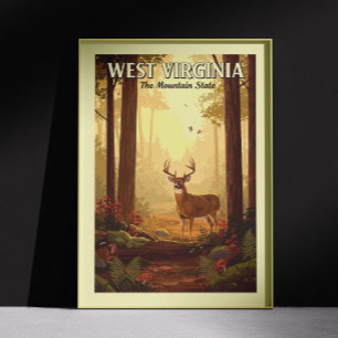 Poster Vintage West Virginia