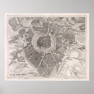 Poster Vintage Wien (1849)
