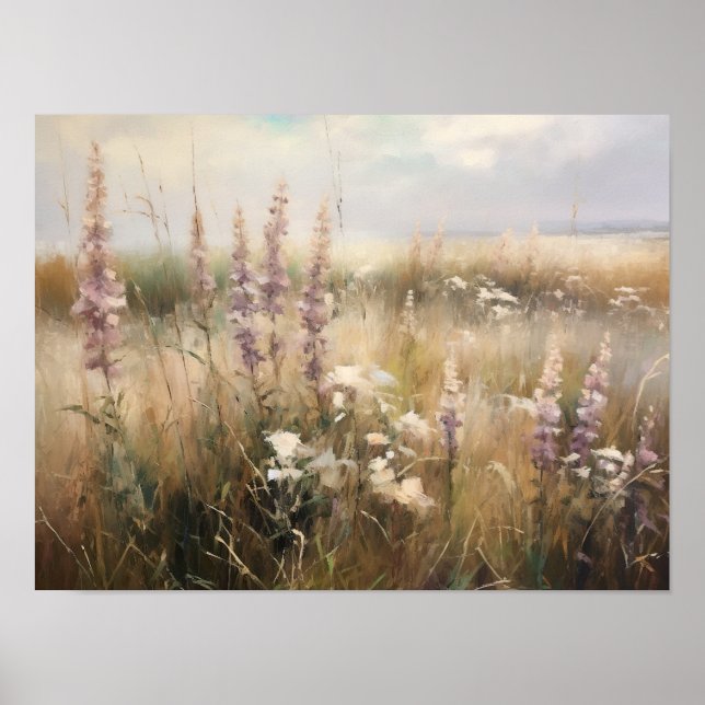 Poster Vintage Wildflower Painting (Frente)