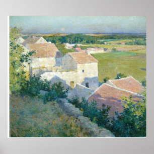Poster Vintage Willard Metcalf MidSummer Crepúsculo