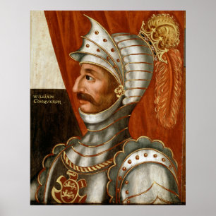 Poster Vintage William a pintura do conquistador