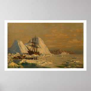 Poster Vintage William Bedford, um incidente sobre caça