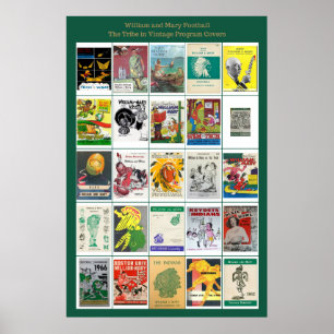 Poster Vintage William e cobrir do programa do futebol de