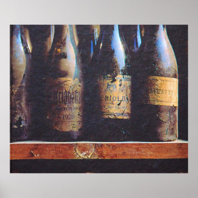 Pôster Vintage Wine (Frente)