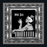 Poster Vintage Wine Bar Art Deco<br><div class="desc">Poster Vintage Wine Bar Art Deco</div>