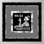 Poster Vintage Wine Bar Art Deco<br><div class="desc">Poster Vintage Wine Bar Art Deco</div>