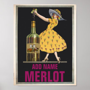 Poster Vintage Wine, edit text