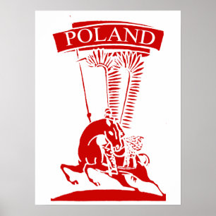 Pôster Vintage Winged Hussar polonês