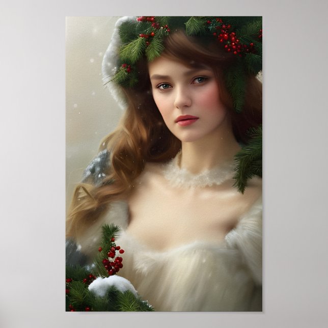 Poster Vintage Winter Beauty (Frente)