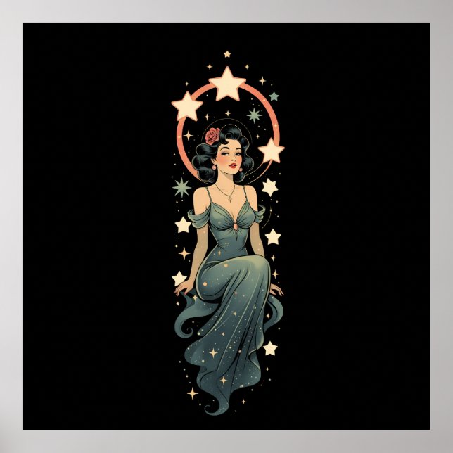 Poster Vintage Woman (Frente)