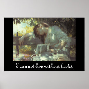 Pôster Vintage Woman Reading