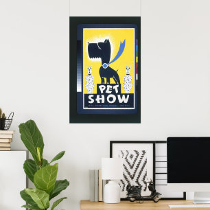 Poster Vintage WPA Pet Show Art Poster. 1930-1950