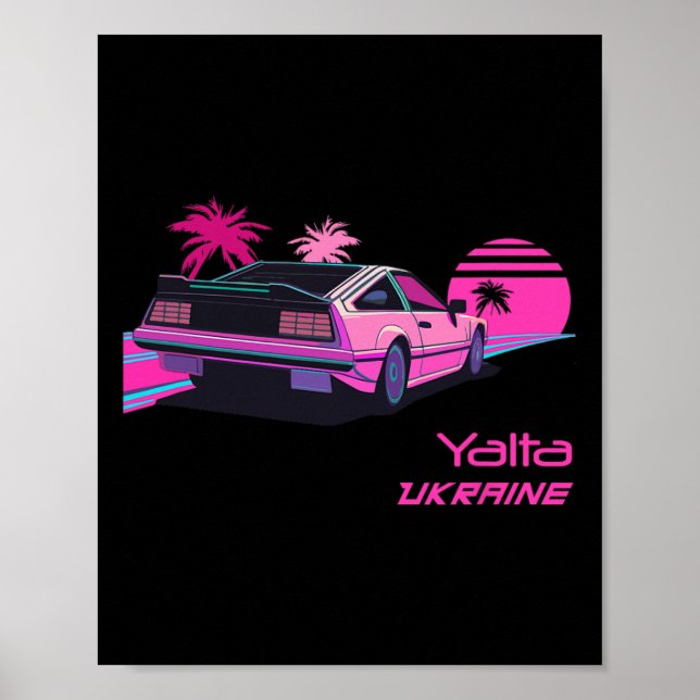 Poster Vintage Yalta Ukraine  (Frente)