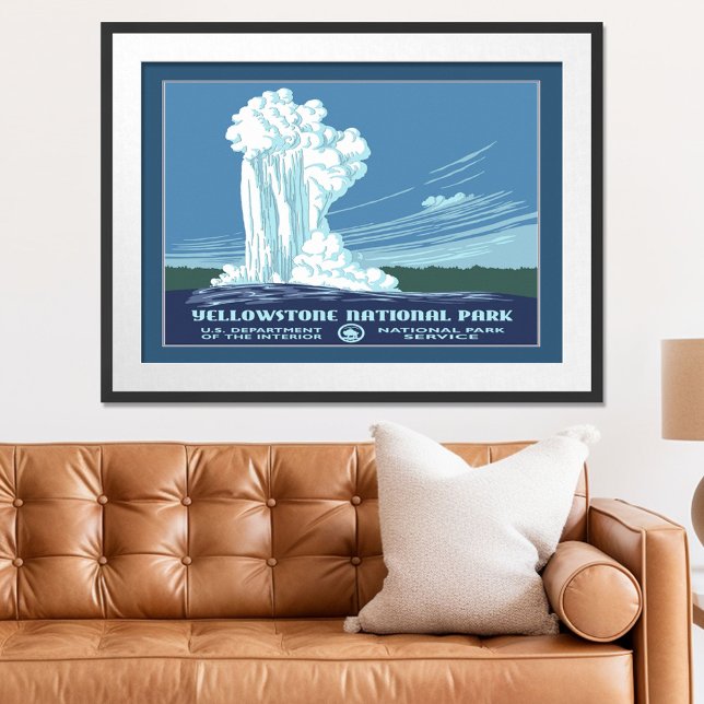 Pôster Vintage Yellowstone WPA Viagem (Criador carregado)