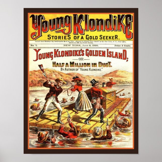 Poster Vintage Young Klondike Dourada Seeker (Frente)