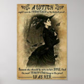 Poster Bruxas Antigas do Dia das Bruxas nas Vassouras
